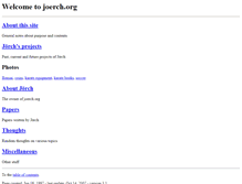 Tablet Screenshot of joerch.org